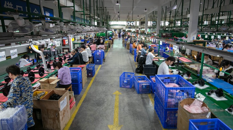 Chinese factory floor