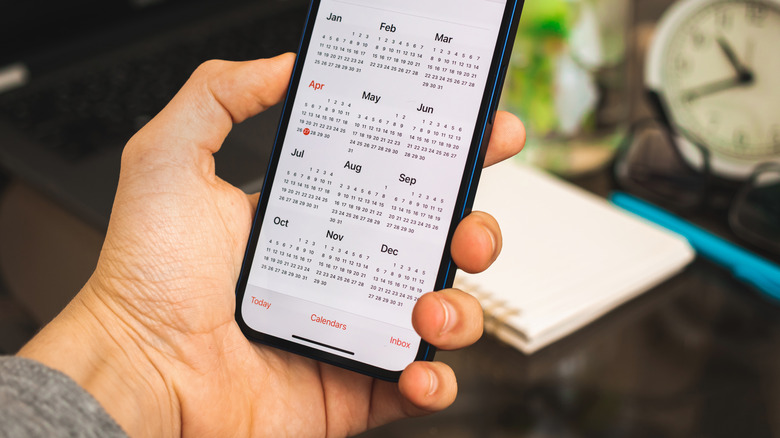 iPhone calendar app