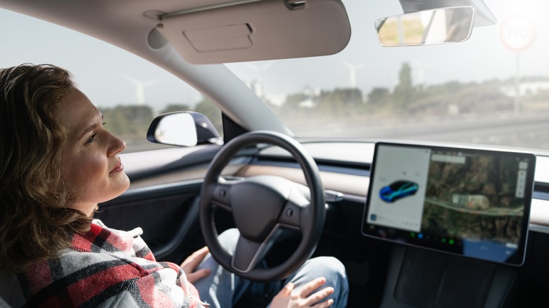 self-driving car interior concept