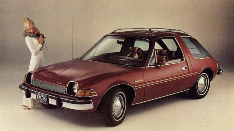 AMC Pacer advertisement image, front-left three-quarter view