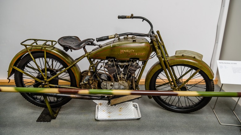 1929 harley davidson on display