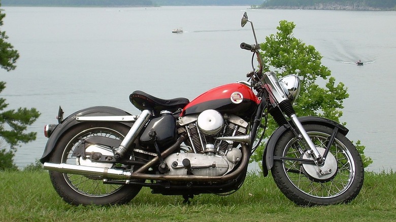 1957 Ironhead Sportster Red and Black