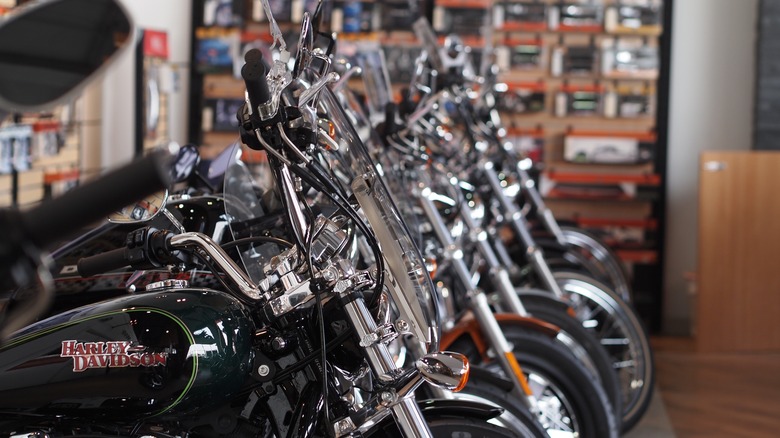 Harley Davidson showroom