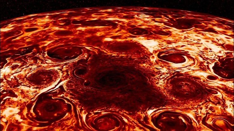 Cyclones on Jupiter's north pole