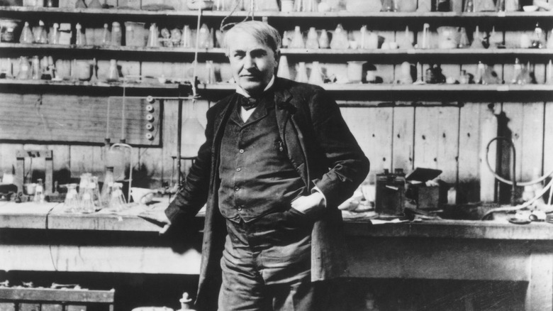 Edison in lab