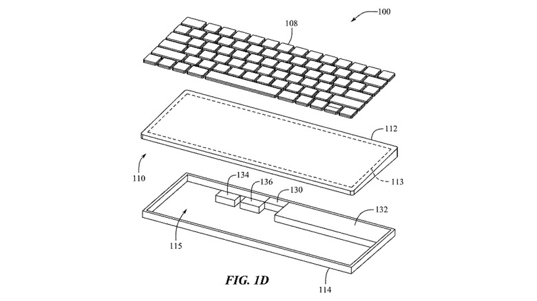 Apple sketch from 'Computer in an input device' patent application