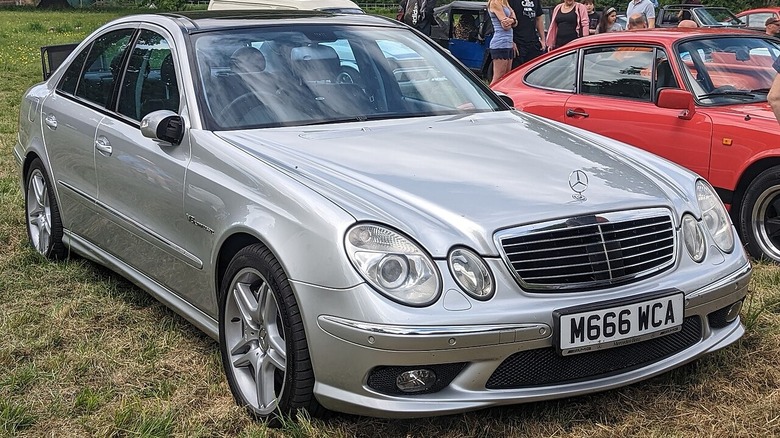 Mercedes-Benz E55 AMG at car meet