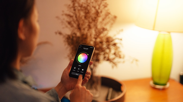 Controlling a smart light with a smartphone