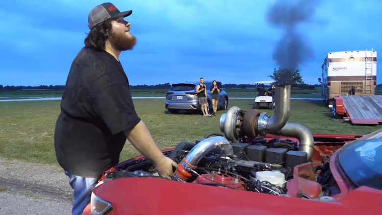 Westen Champlin with Cummins engine Mustang