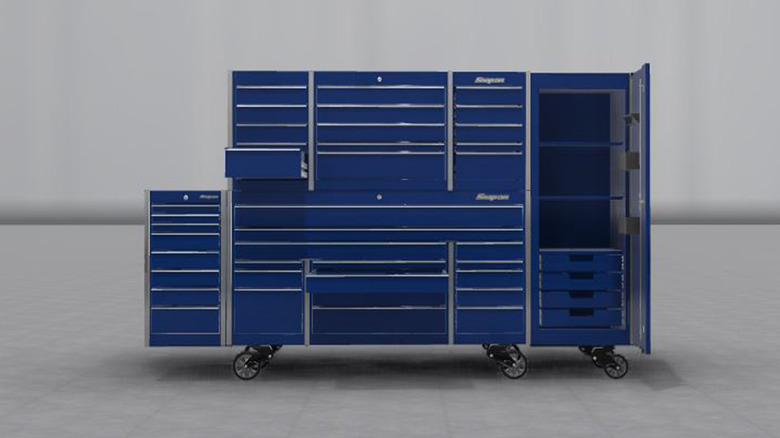 blue snap-on cabinet 3d model