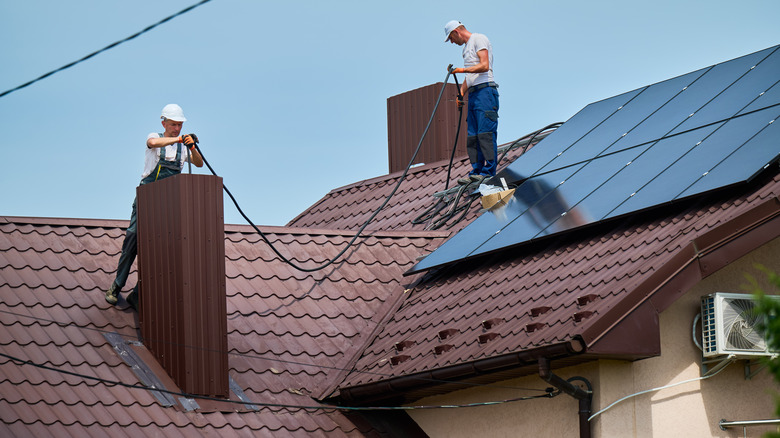 solar panel installation