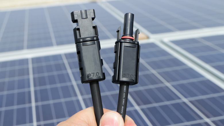 Solar panel connectors