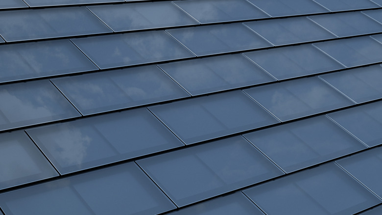 solar shingles on house roof