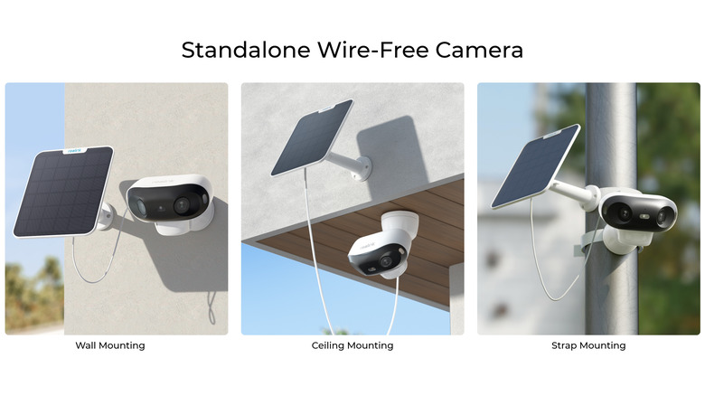 Standalone wire-free camera types
