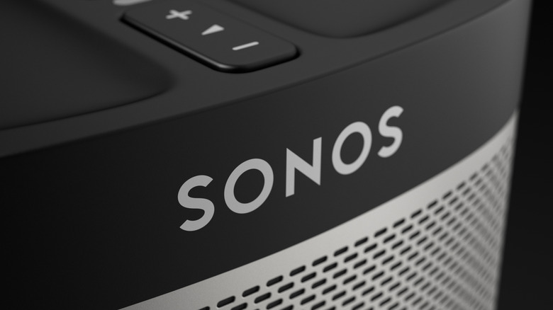 Sonos logo on one of their products.