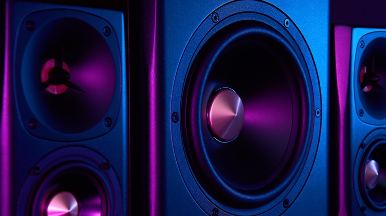 speaker system closeup