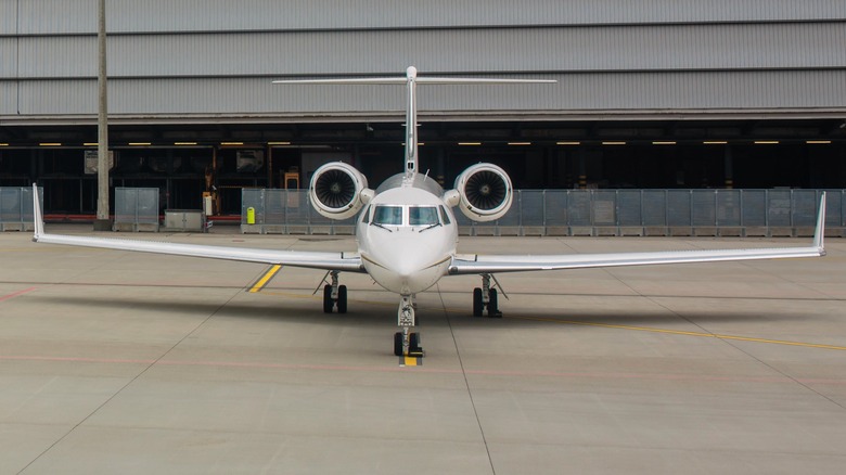 Learjet 75 on tarmac