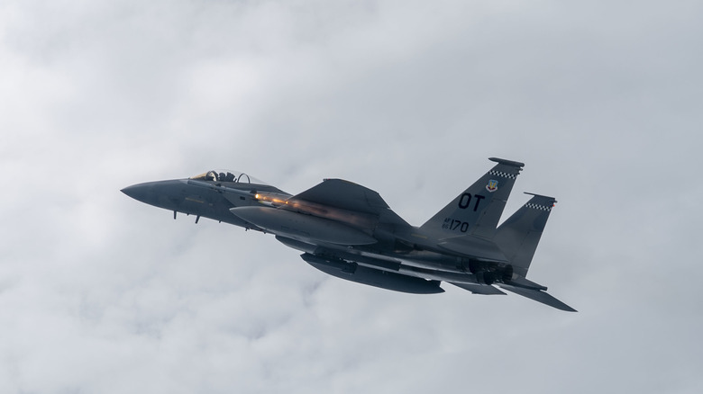 F-15C Eagle firing a missile