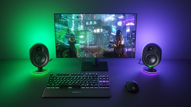 The SteelSeries Arena 7 setup.