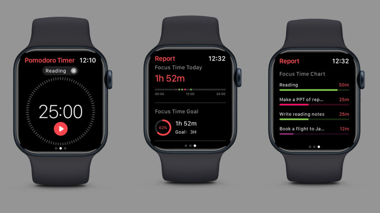 focus to-do app ui on apple watch