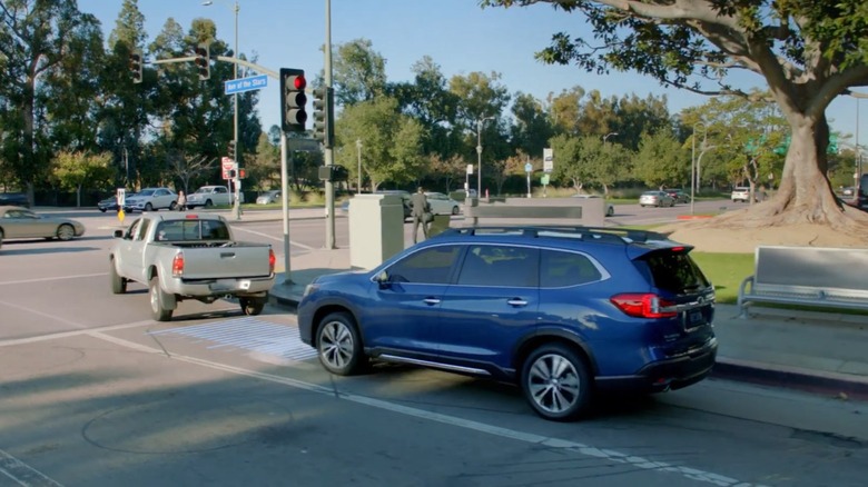 Subaru eyesight pre-collision throttle management demonstration