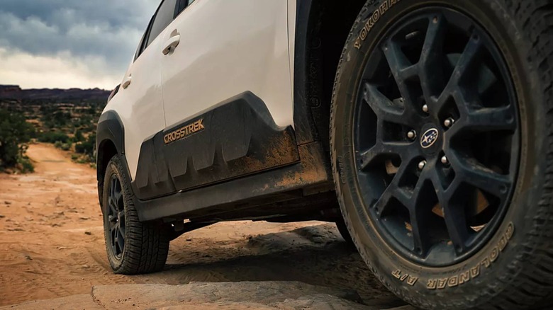 Side view of the Subaru Crosstrek