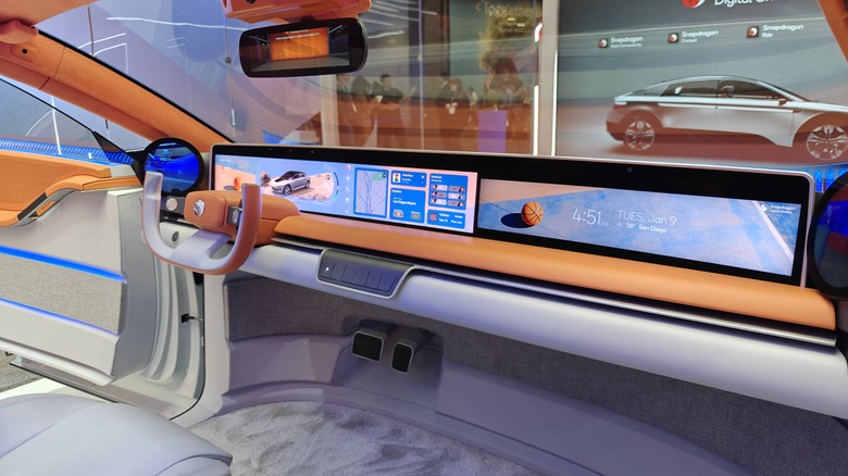 inside the Qualcomm concept car