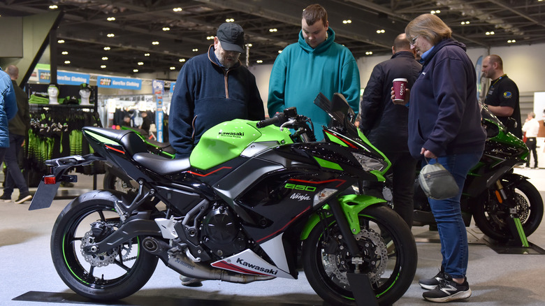 Kawasaki Ninja 650 displayed at show