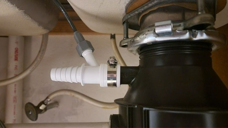 water connection under sink