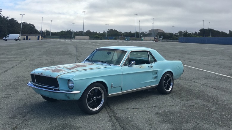 Blue 1967 Ford Mustang