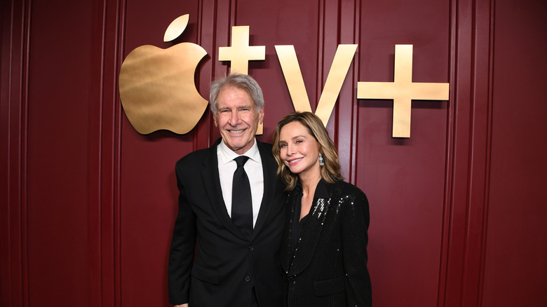 Harrison Ford and Calista Flockhart at an Apple TV+ event