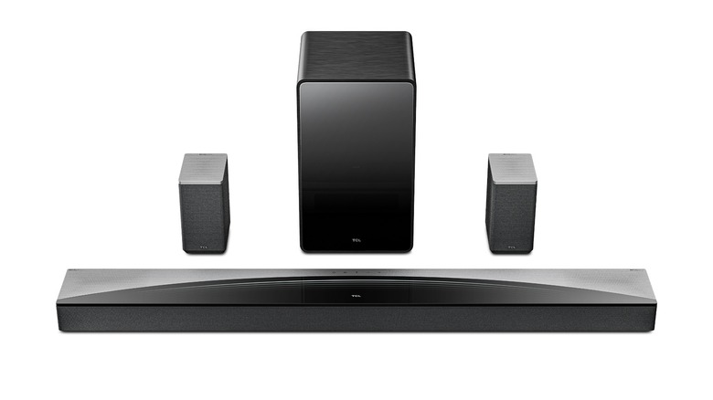 TCL Q85H soundbar and speakers