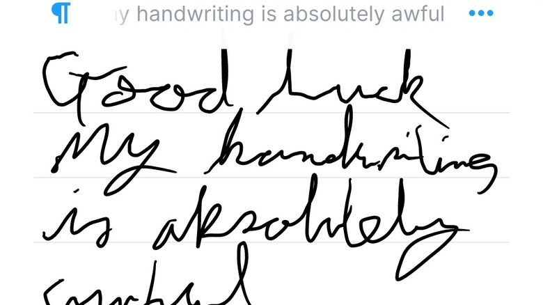 Handwriting transcription phone