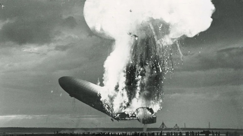 The Hindenburg burns