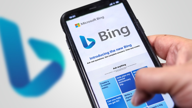 Bing on smartphone