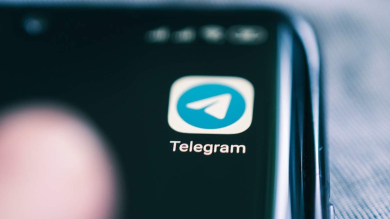 Telegram on smartphone