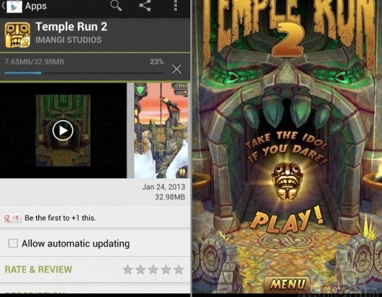 Temple Run Android Gameplay 