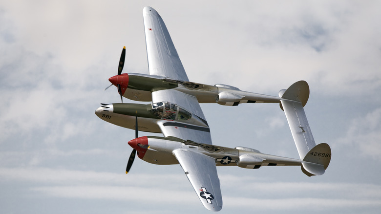 P-38 Lightning in Flight