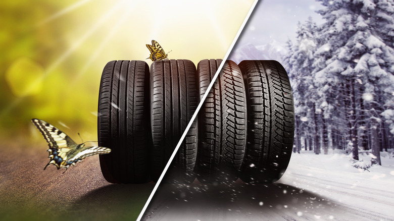 Winter and summer tires