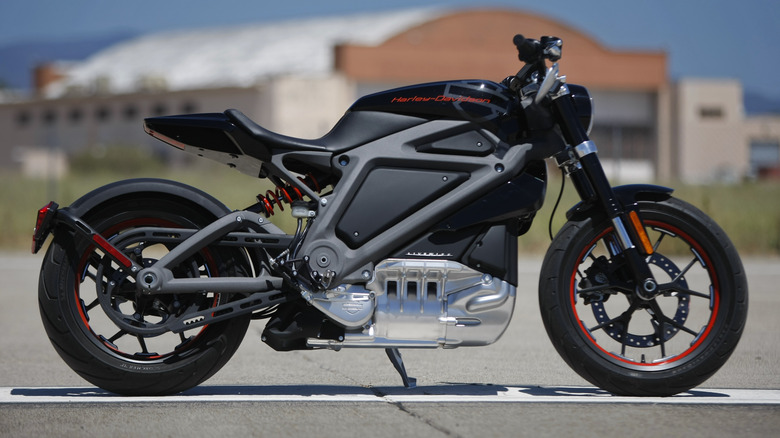 A concept electric motorcycle by Harley Davidson