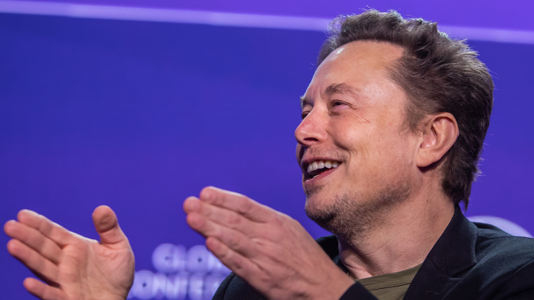 Musk smiling at an event