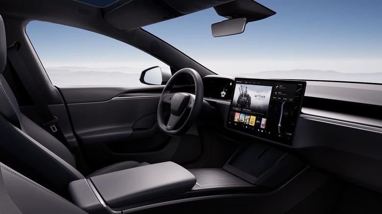 Tesla interior dashboard
