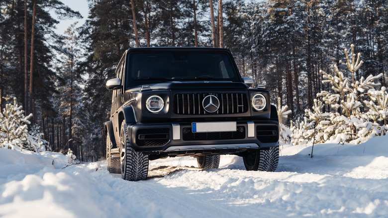 Mercedes-Benz G-Class in the snow