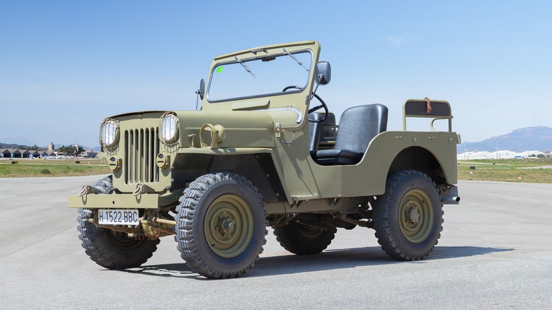 Willys-Overland Jeep on an airfield