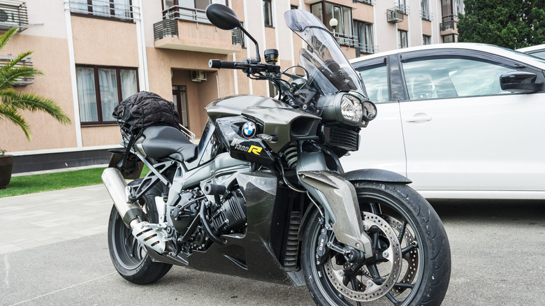 A parked BMW K1300R