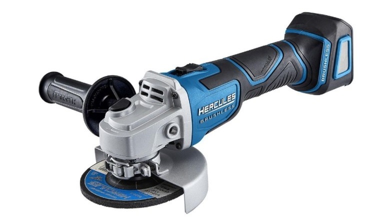 Hercules brand angle grinder in blue and black