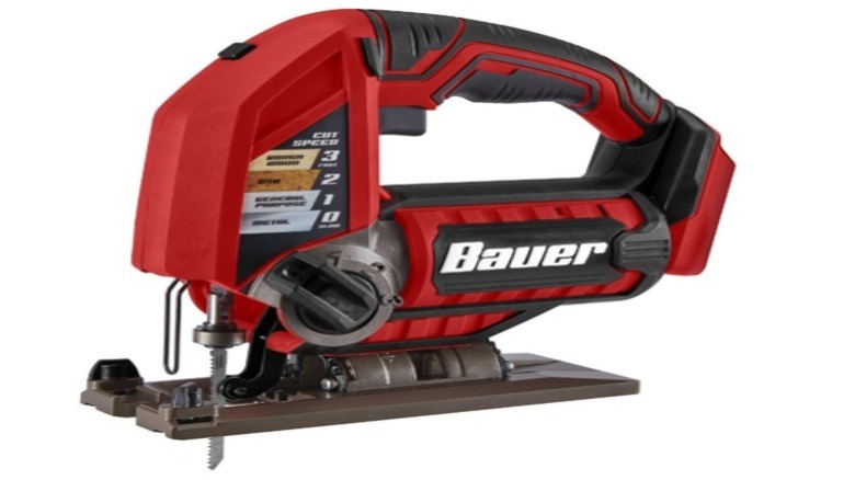 Red and black Bauer brand jigsaw