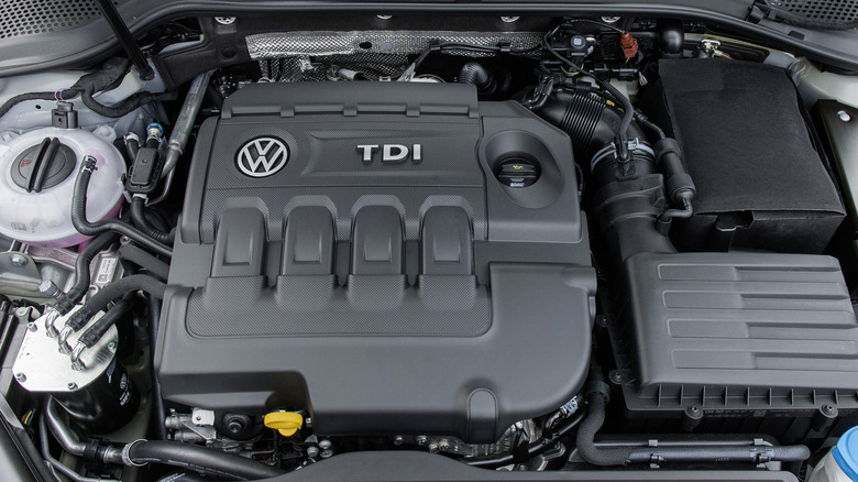 The EA189 2.0 TDI under the hood of the Mk7 Golf