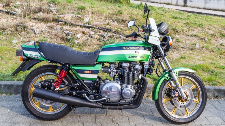 A restored Kawasaki GPZ1100