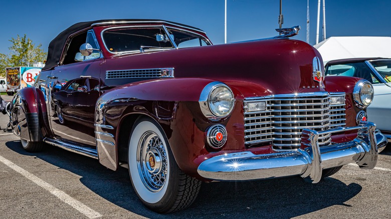 Maroon 1941 Cadillac Series 62